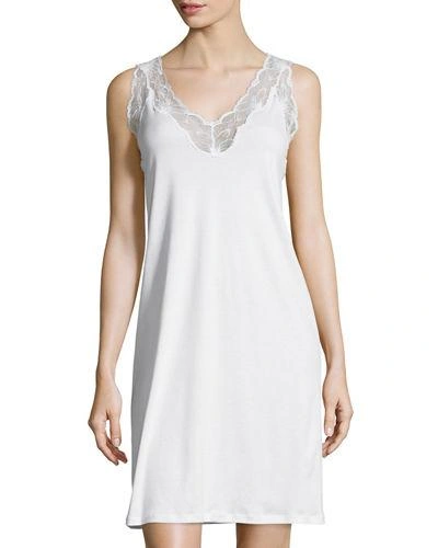 Hanro Valencia Tank Gown Basic In White | ModeSens