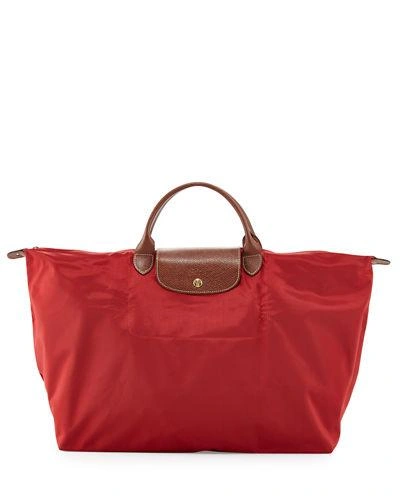 Longchamp Le Pliage - Original Travel Bag In Red