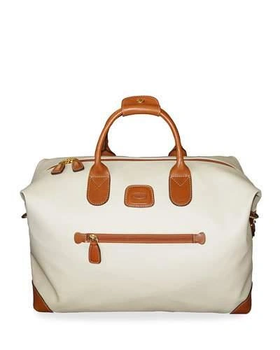 Bric's Firenze Pink 18" Cargo Duffel Luggage In Cream
