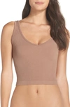 Free People Intimately Fp Solid Rib Brami Crop Top In Nude