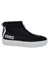 JOSHUA SANDERS 1982 SLIP-ON SNEAKERS,10355 BLACK