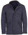 Barbour Powell Diamond Quilted Jacket In Navy