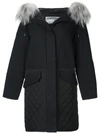 YVES SALOMON QUILTED HOODED PARKA,8WFM00288R26WC9912385503