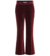 STELLA MCCARTNEY VELVET CROPPED TROUSERS,P00278983