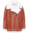 Acne Studios Shearling Jacket Nut Brown/ White In Brown