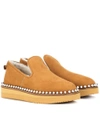 ALEXANDER WANG TEDI SHEARLING-LINED SLIPPERS,P00274040