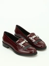 TOD'S DOUBLE T FRINGED LEATHER LOAFERS,8618321