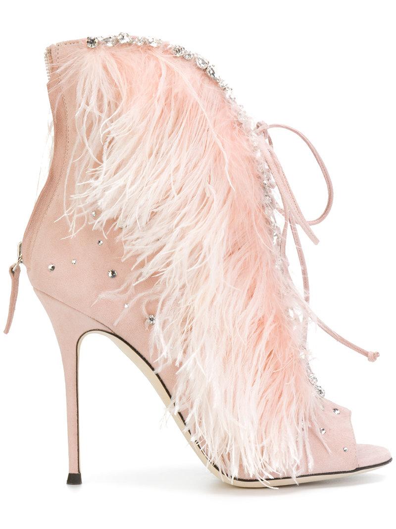 giuseppe feather heels