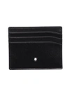 MONTBLANC MONT BLANC DOCUMENT HOLDER IN BLACK LEATHER,106653