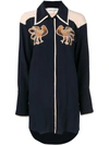 Antonia Zander Silk Shirts & Blouses In Dark Blue