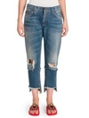 DOLCE & GABBANA Distressed Cropped Jeans