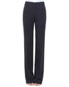 Akris Carole Straight-leg Wool Double-face Pants In Black