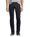 Vince Soho Five-pocket Stretch-cotton Pants In Black