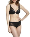Simone Perele Lace Embroidered Briefs In Black