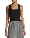 A.l.c Victoria Knit Tank Top In Black