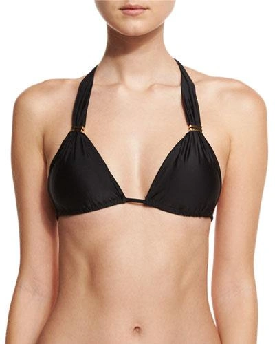 Vix Bia Tube Halter Bikini Top In Black
