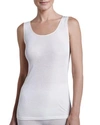 Hanro Sea Island Cotton Tank Top In Pale Cream