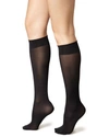 Wolford Velvet De Luxe 50 Denier Knee-high Socks In Black