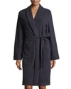 Hanro Plush Short Robe In Tender Rose