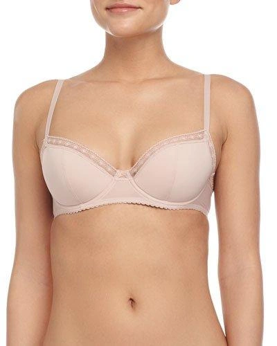 Epure Satin Seduction Molded-cup Bra In Violet