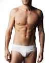 Hanro Stretch-cotton Briefs, Set Of Two In White
