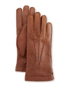 HESTRA GLOVES PECCARY HAND-SEWN LEATHER CASHMERE-LINED GLOVES,PROD149830045