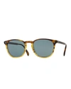 OLIVER PEOPLES FINLEY ESQ. 51 ACETATE SUNGLASSES, BROWN TORTOISE,PROD109340053