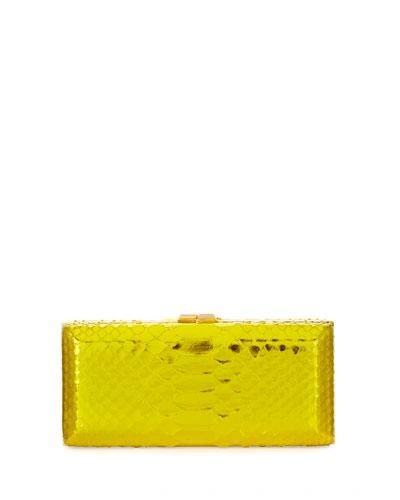 Vbh Rectangle Compact 21 Python Clutch Bag