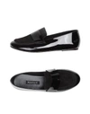 Newbark Claude Patent-leather And Suede Loafers In Black