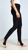 PLUSH FLEECE LINED STIRRUP LEGGINGS BLACK,PLUSH40178