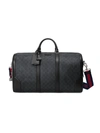 Gucci Soft Gg Supreme Carry-on Duffel Bag In Black ,grey