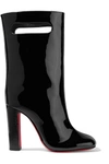 CHRISTIAN LOUBOUTIN BAG BOOTIE 100 PATENT-LEATHER BOOTS