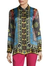 ETRO Geo Paisley Silk Blouse