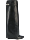 Givenchy Shark Lock Knee-high Boots In Black