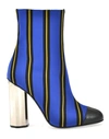 MARCO DE VINCENZO STRIPED PATTERN BOOT,MXV082 4SNF05SJ