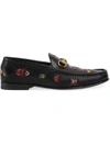 GUCCI EMBROIDERED HORSEBIT LOAFERS,493492D3V0012432922