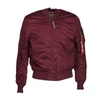 Alpha Industries Bomberjacke Mit Detail Am Ärmel In Burgundy