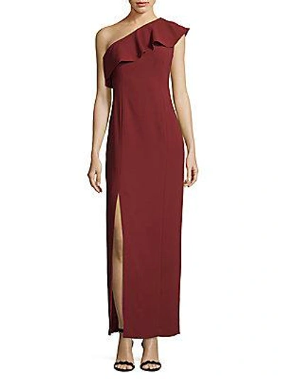 Calvin Klein One-shoulder Dress In Persimmon
