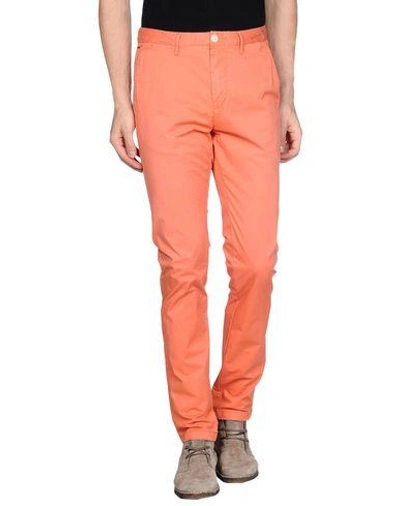 Scotch & Soda Casual Trousers In Orange
