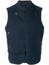 AL DUCA D'AOSTA QUILTED FITTED GILET,052017GL202DALLYTINTOCOL212428459