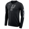 NIKE MEN'S SAN ANTONIO SPURS NBA LOGO LONG-SLEEVE T-SHIRT, BLACK,5557469