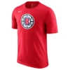 NIKE MEN'S LOS ANGELES CLIPPERS NBA LOGO T-SHIRT, RED,5557103