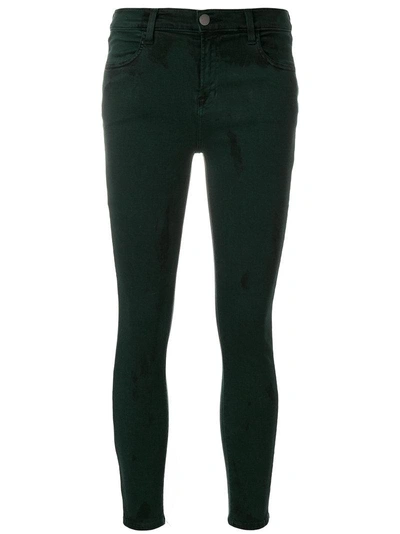 J Brand Skinny Trousers In Green