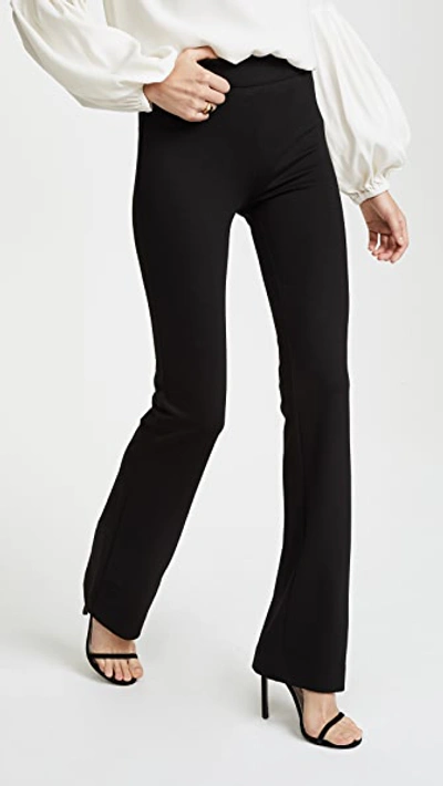 Kobi Halperin Plus Size Meghan Ponte Flare Pants In Black