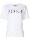 EMILIO PUCCI crystal-embellished logo T-shirt,77JP657799310012270236