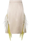 PRADA 羽毛镶嵌珠饰半身裙,P190MR1POLS17212399337