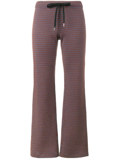 Marni Flared Track Trousers In Brown