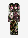 ATTICO ATTICO VICTORIA PATCHWORK PRINT WRAP DRESS,MGTW1752312403855