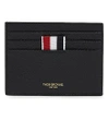 THOM BROWNE Pebbled leather card holder