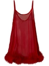 Gilda & Pearl Diana Babydoll Slip In Red